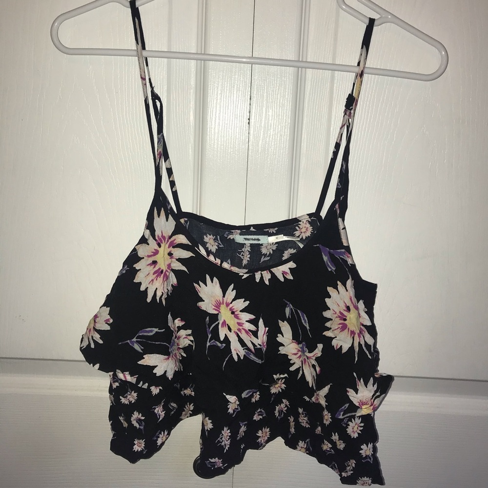 urban outfitters purple floral top